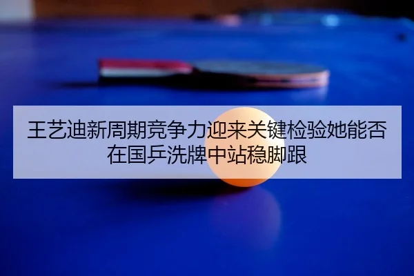 王艺迪新周期竞争力迎来关键检验她能否在国乒洗牌中站稳脚跟